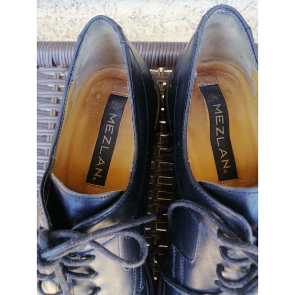 Mezlan Fiore Mens‎ Black Split Toe Leather Oxford Shoes Made In Spain Size US 9M main image 5